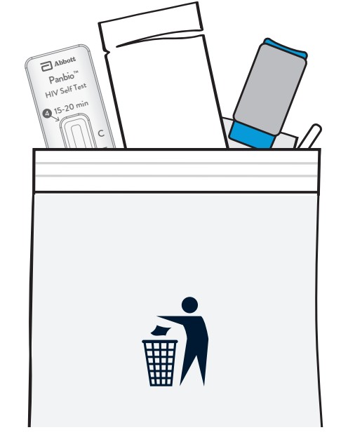 Abbott Panbio HIV Self Test - disposal bag