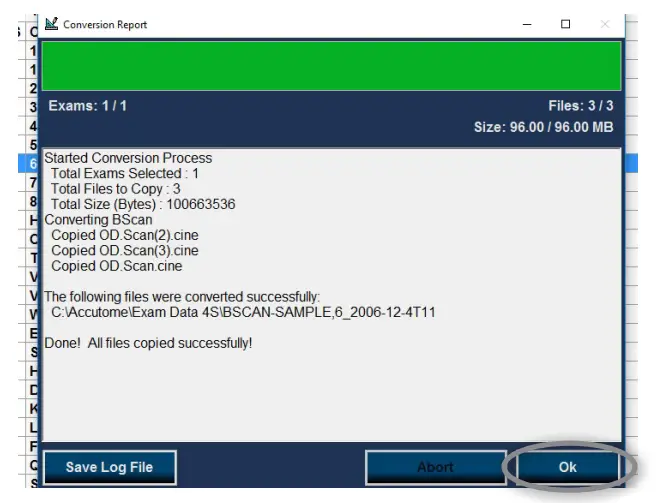 Accutome Connect Conversion - Step Five