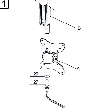 Ace of Parts LCD-300B LCD TV Mount - LCD 1