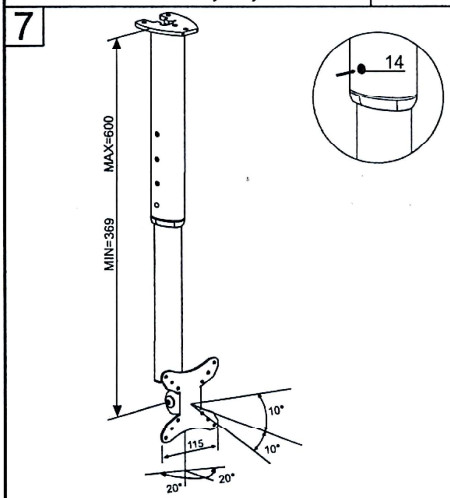 Ace of Parts LCD-300B LCD TV Mount - LCD 8