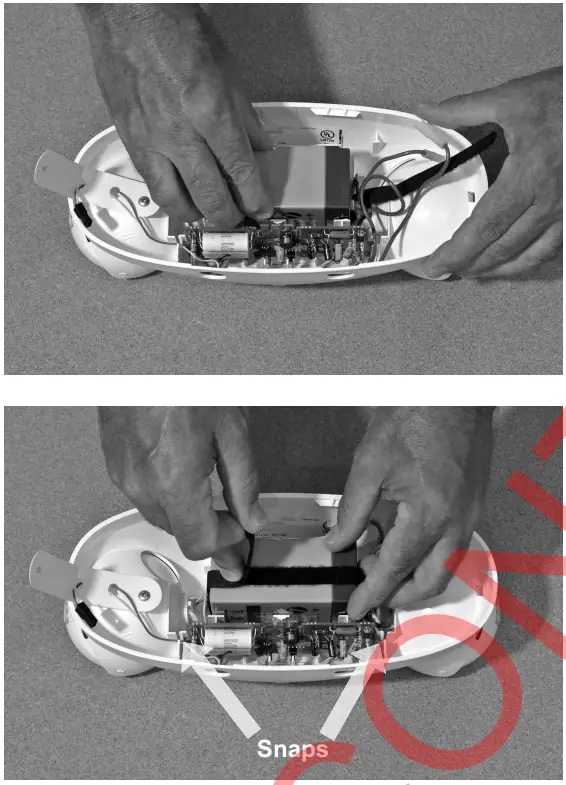 AcuityBrands ELM6 LED Emergency Lighting Units - Reconnect the battery connecto