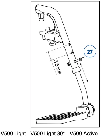 Adjustments in steps