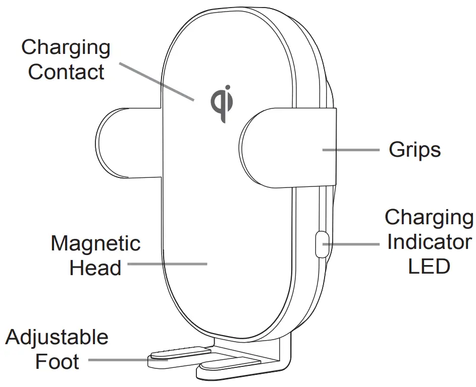 Aerpro APWCAG1 Wireless Charging Holder Kit - Product