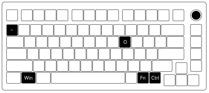 Akko MOD007PC Wired Keyboard - System Commands