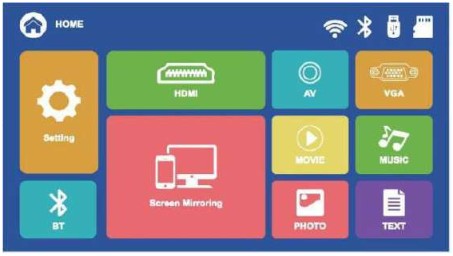 Alpha L36P Smart Portable Projector - Screen Mirroring 1