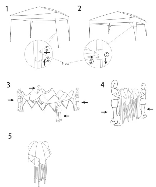 Alpulon ZY1C0176 Pop-up Canopy Vendor Tent - Figure2