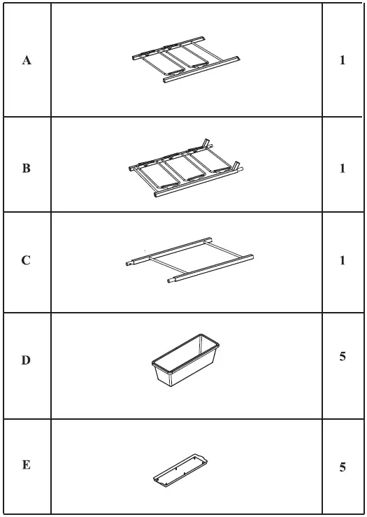 Alpulon-ZY1C0340-5-Tier-Green-Plastic-Vertical-Planter-Box-Elevated-Raised-Bed-fig-1
