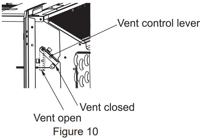 Amana DCP073A25AA Packaged Terminal Air Conditioner Heat Pump - vent control