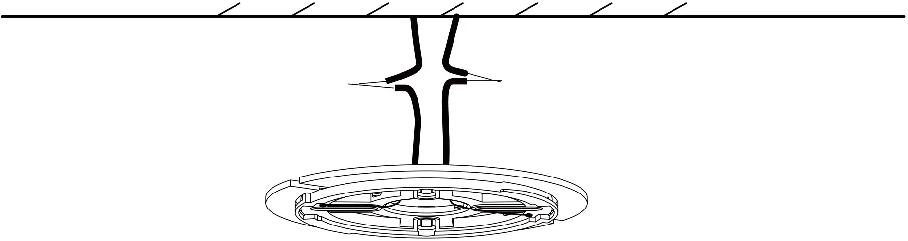 Anmaice CPX008A 12in Flush Mount Led Ceiling Light Fixtures - grounding wire
