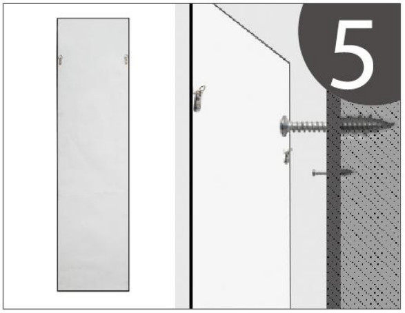Aoibox SNMX-501 Rectangle Gold Alloy Framed Full Length Wall Mounted Standing Mirror - Fig 4