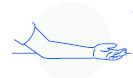 Make sure your arm is supported on a stable surface