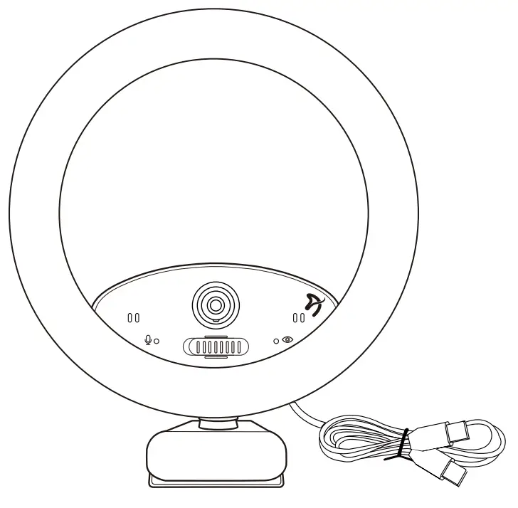 Arozzi Occhio RL True Privacy Ring Light Webcam