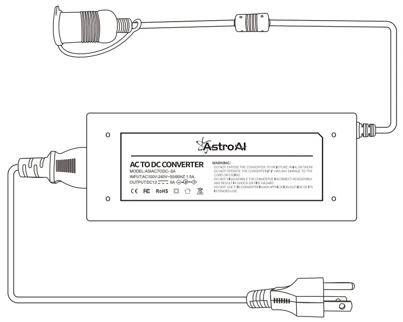 AstroAI ASIACTODC-6A Electrical Power Converter