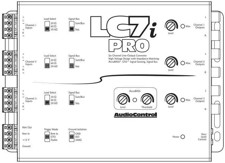 AudioControl LC7i PRO Six Channel Line Output Converter - Upgrade System