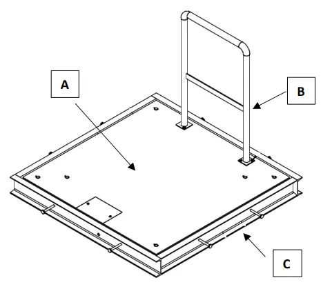 B-TEK Wheelchair Patient Scales - Inground