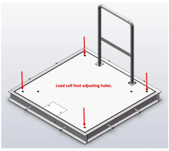B-TEK Wheelchair Patient Scales - metallic