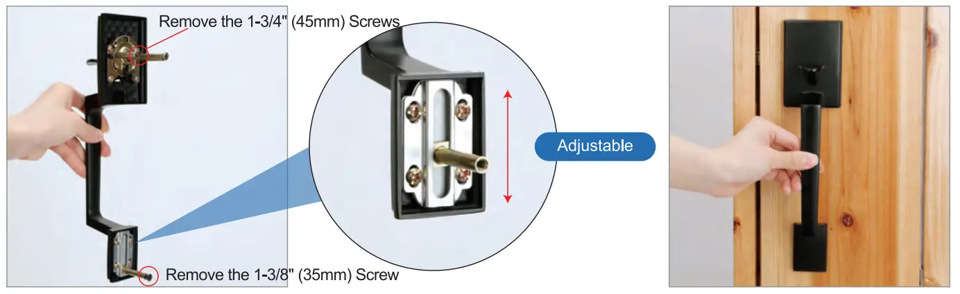 BACEKOLL Fingerprint Door Lock Set - Exterior Handle