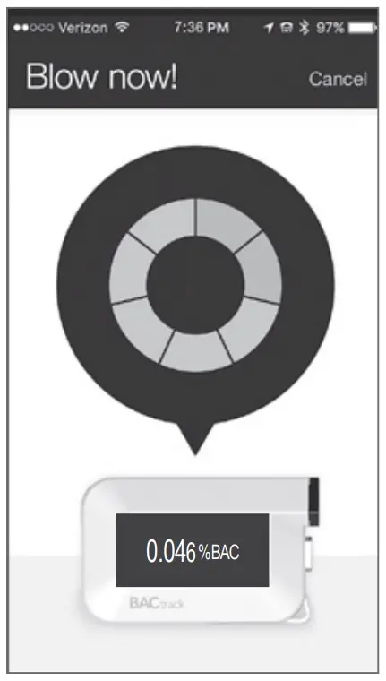 Bactrack App Operation