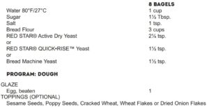 BAGEL DOUGH