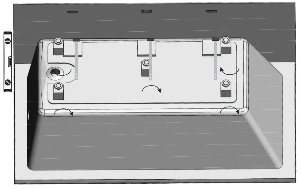 BATO BAP-2856L Built-In Bathtub - Fig 17