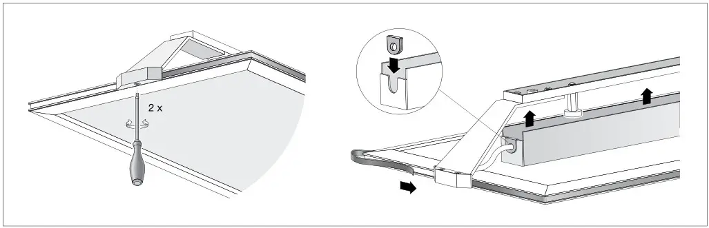 BEGA 12194.2 Large Area Ceiling Luminaire - Installation 2