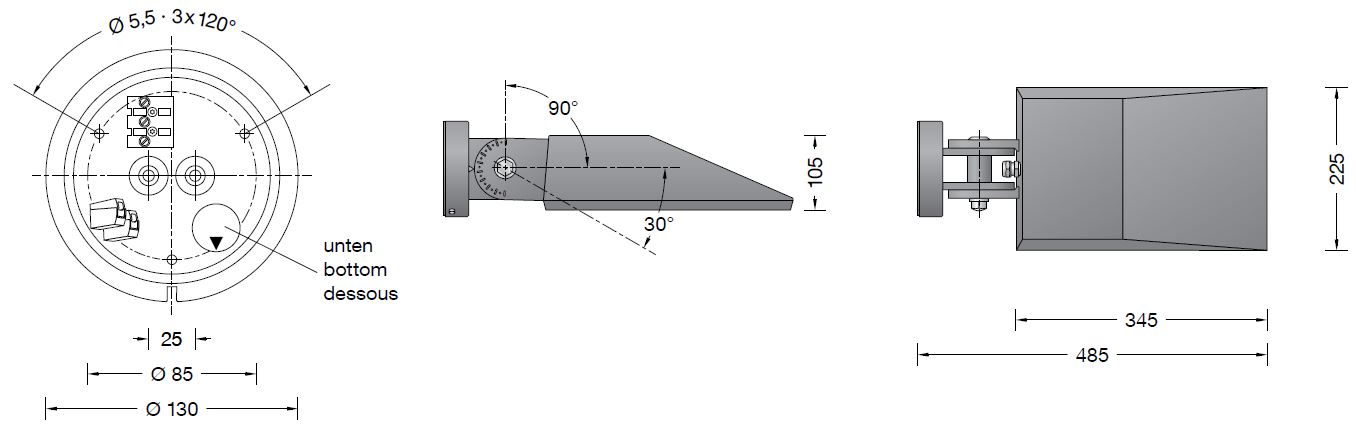 BEGA-24-816-Surface-Washer-fig-1