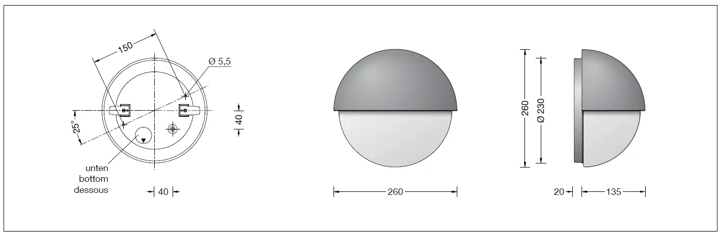 BEGA 33147 Wall Luminaire -fig-3