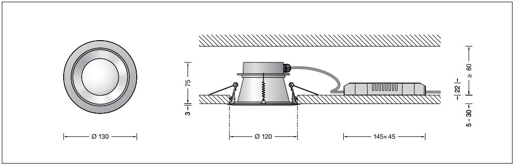 BEGA-50-576.2-Recessed-Ceiling-Luminaire-FIG-1