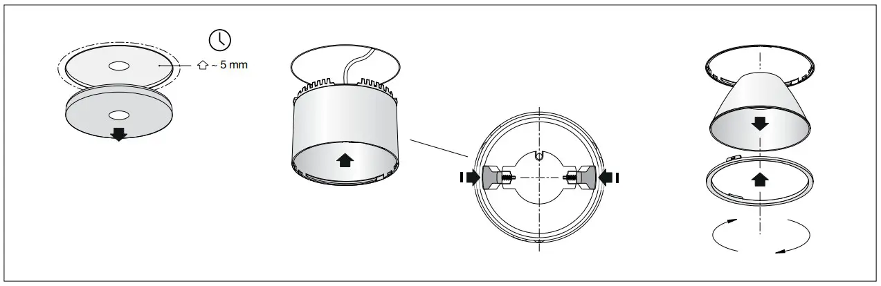 BEGA 50 685.6 Recessed Ceiling Downlight for Indoor Use - fig 3