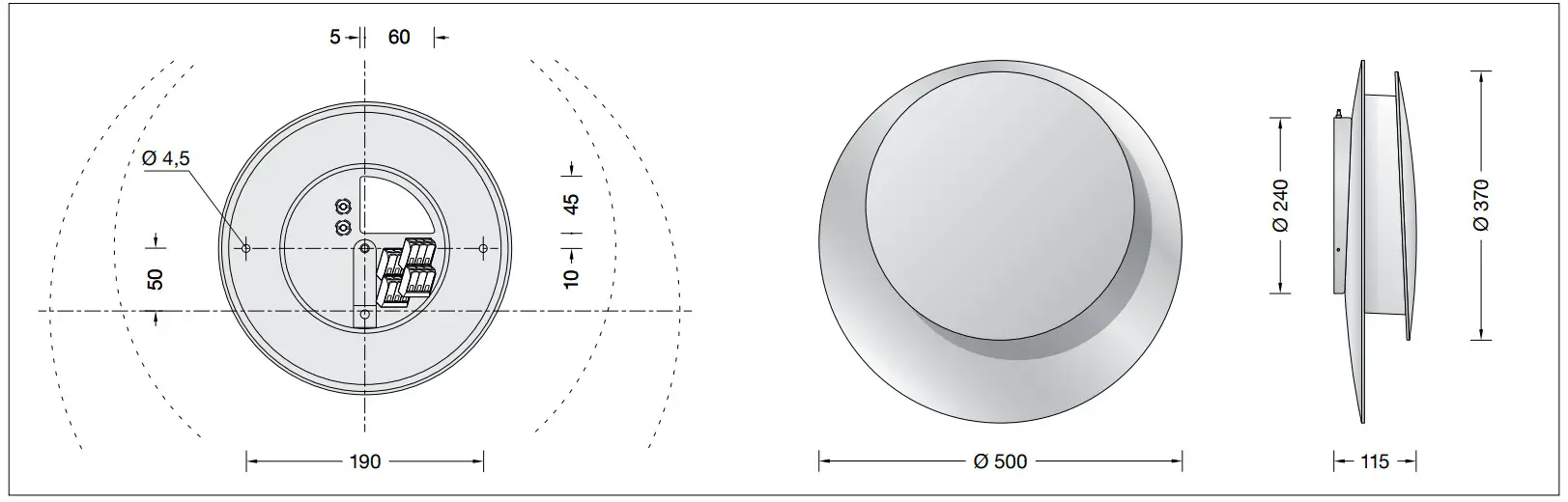 BEGA 50 913.6 Wall Luminaire