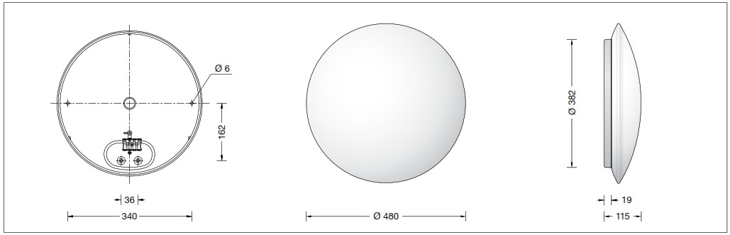 BEGA 51234K27 Ceiling and Wall Luminaire For Indoor - cover
