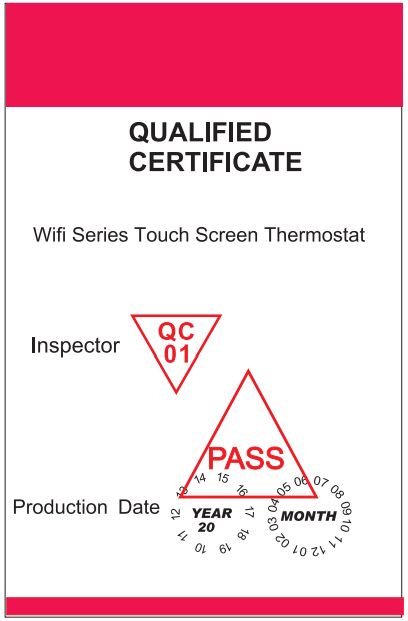 BEOK CONTROLS TDS75 Touch Screen Thermostat Instruction Manual - Our Service