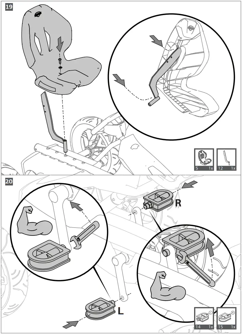 BERG Rally NRG Orange Go Kart for Kids - fig 12
