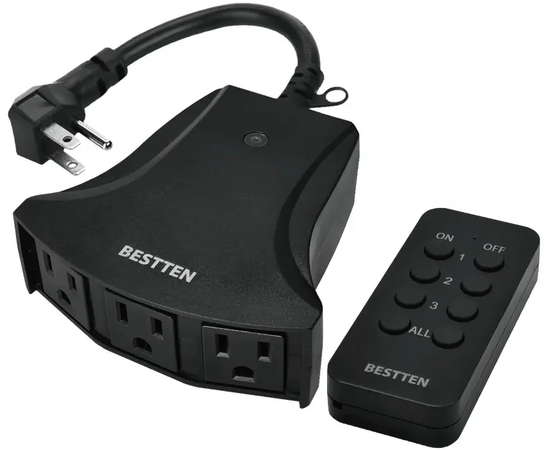 BESTTEN USOT-R-3A Remote Control Outdoor Outlet Switch