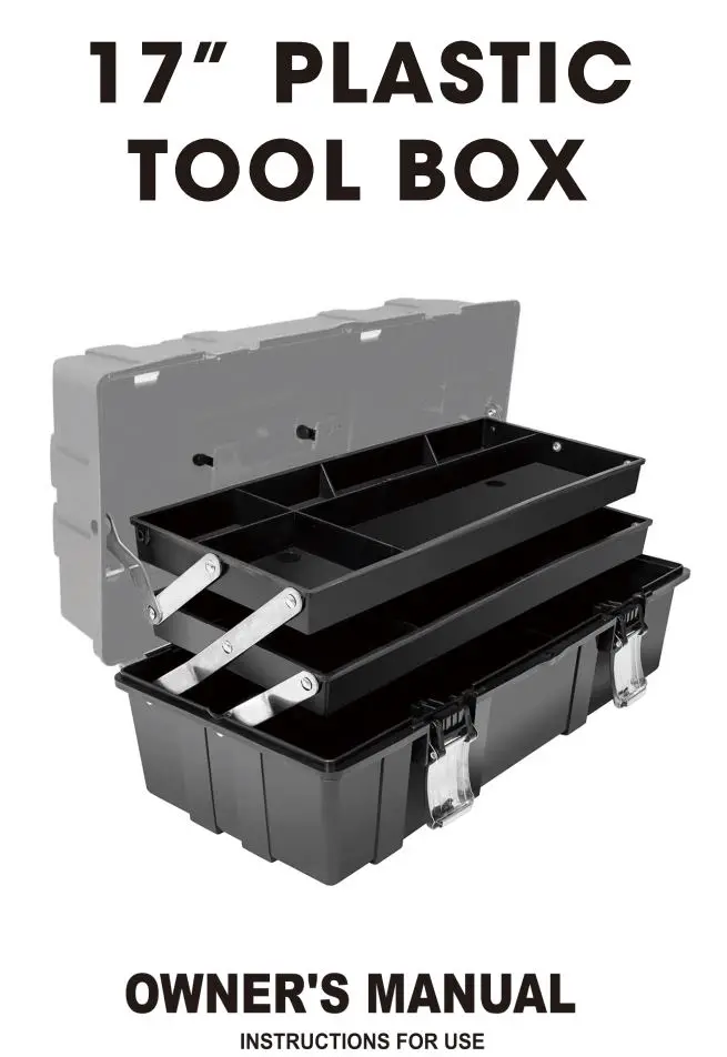 BIG RED ATRJH-2329B 3-Layer Multi-Function Storage Tool Box Owner's Manual