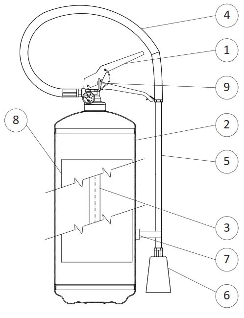 BIOGENESIS EPD 0356 6 Kg D Powder Fire Extinguisher - PARTS