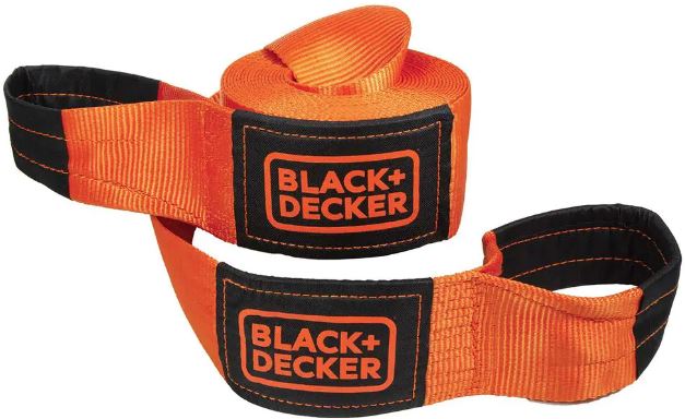 BLACK DECKER BDX1003 4 in. x 30 ft. Heavy Duty Recovery Strap Rope-FIG1