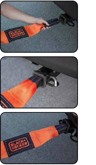BLACK DECKER BDX1003 4 in. x 30 ft. Heavy Duty Recovery Strap Rope-FIG2
