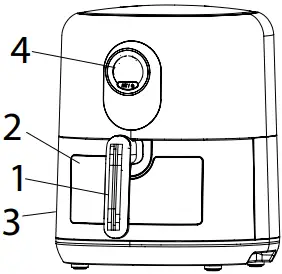 BLAUPUNKT AFD802WH Air Fryer A1a