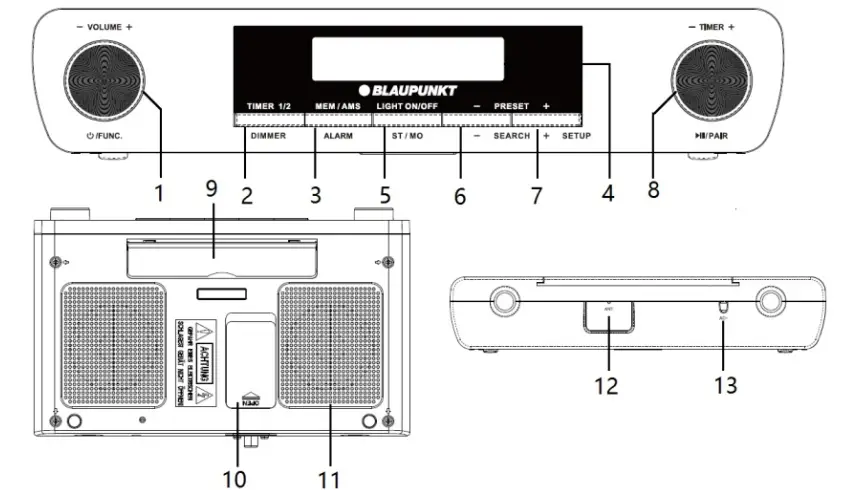BLAUPUNKT-KR14BT-Kitchen-Radio-With-Bluetooth-fig-7