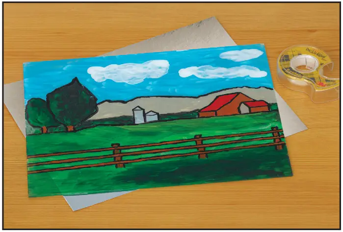 BLICK 8192 Reverse Glass Tempera Painting - mirror paper