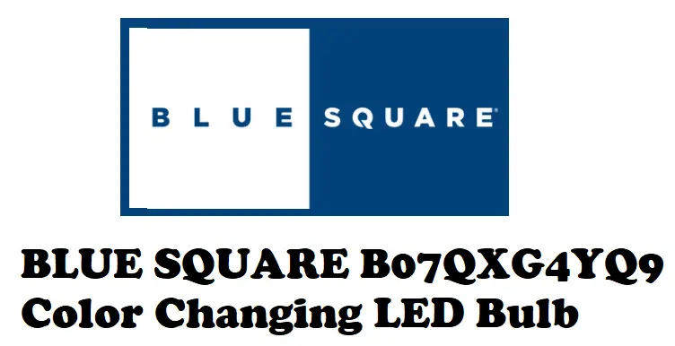 BLUE SQUARE B07QXG4YQ9 Color Changing LED Bulb