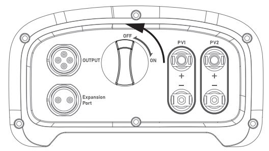 BLUETTI D300S PV Voltage Step Down Module User Manual - Please turn OFF the switch.
