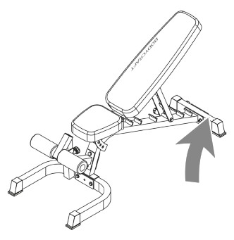 BODYCRAFT BCF602 Deluxe F I D Utility Bench -chest sticker.