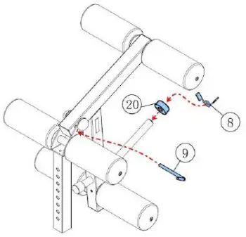 BODYCRAFT F711 Leg Extension or Curl Attachment - Accessories