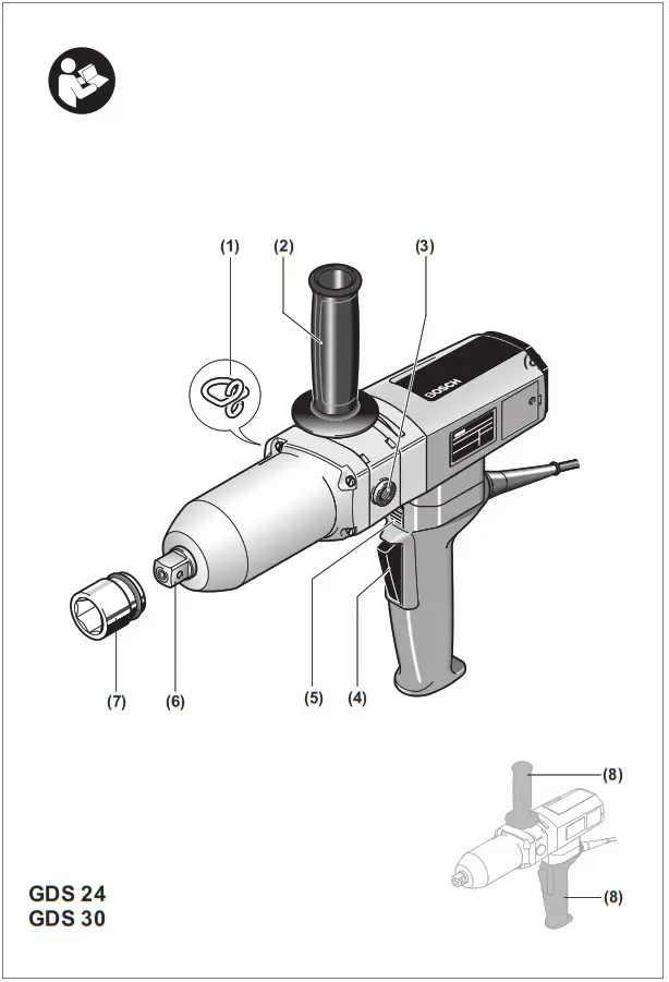 BOSCH 24 GDS Professional Impact Wrench - overview 1