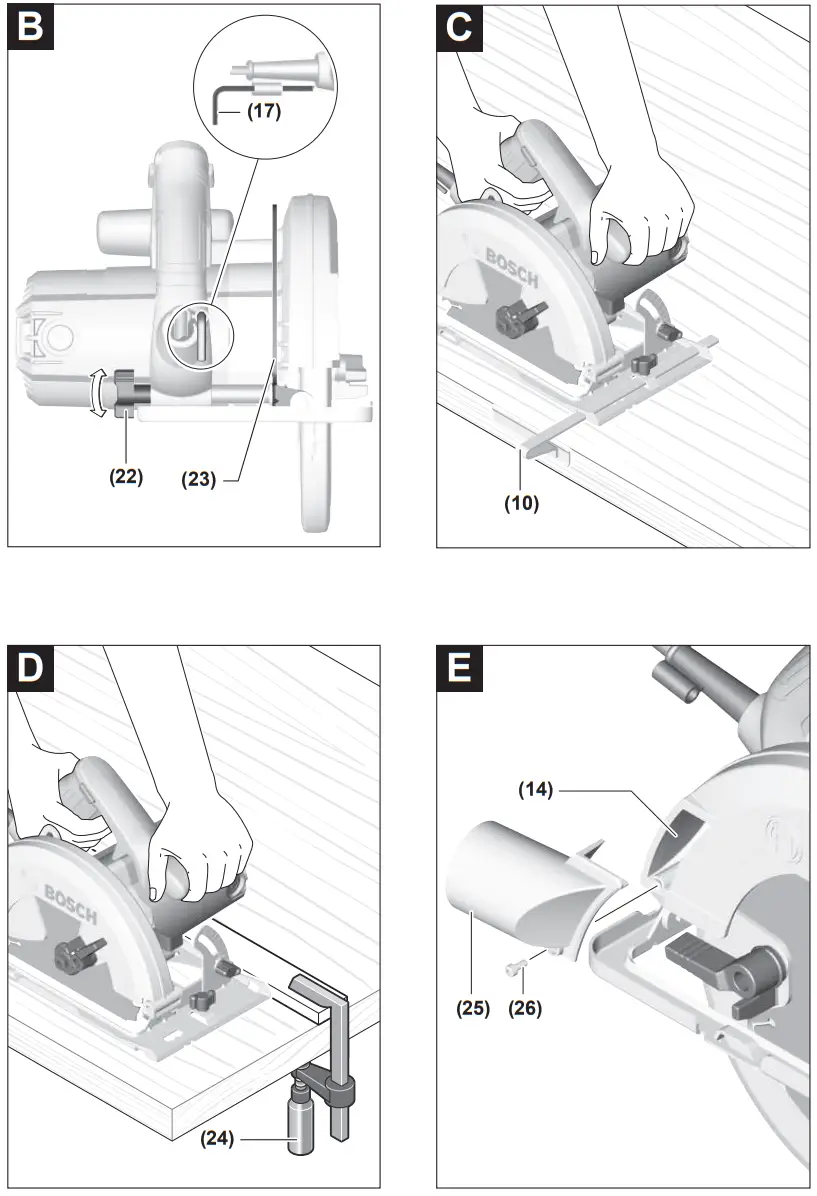 BOSCH GKS 140 Hand-Held Circular Saw - Fig2