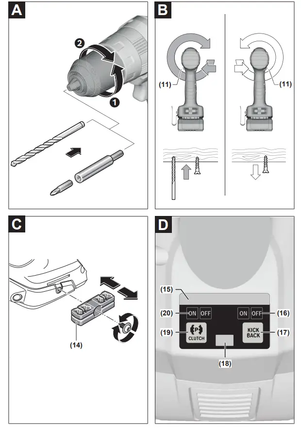 BOSCH GSR 18V-90 C Professional Cordless Drill - Figure 3