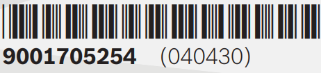 BOSCH KIN86 Fridge Freezer - Bar Code