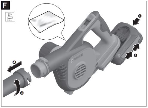 BOSCH UniversalLeafBlower 18V-130 Cordless Garden Leaf-FIG6